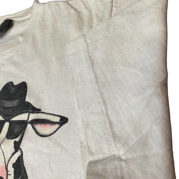 Vintage Blues Brothers T Shirt Size Medium Cows Moos Changes 90s Single Stitch - Picture 4 of 7